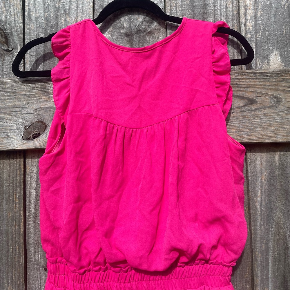 Adrienne Pink Ruffled Dress Size S - Picture 10 of 10